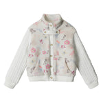 Women's fleece patchwork coat