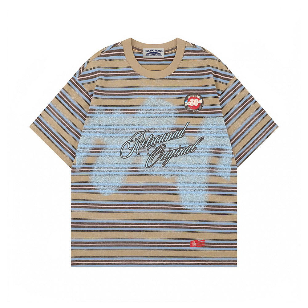 레트로 스트라이프 반팔