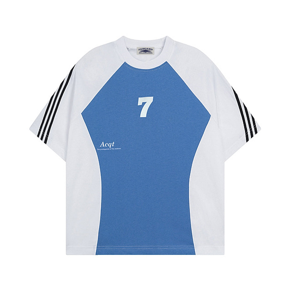 Retro striped short sleeves