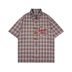 復古星星短袖襯衫