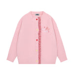 復古寬鬆開衫毛衣