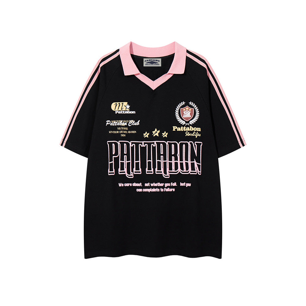 레터 프린트 반팔