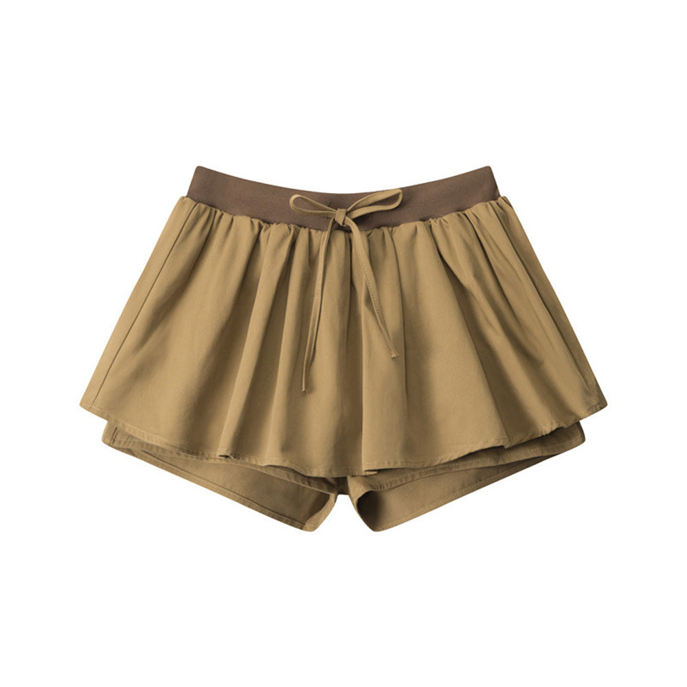 Anti-exposure pleated skirt