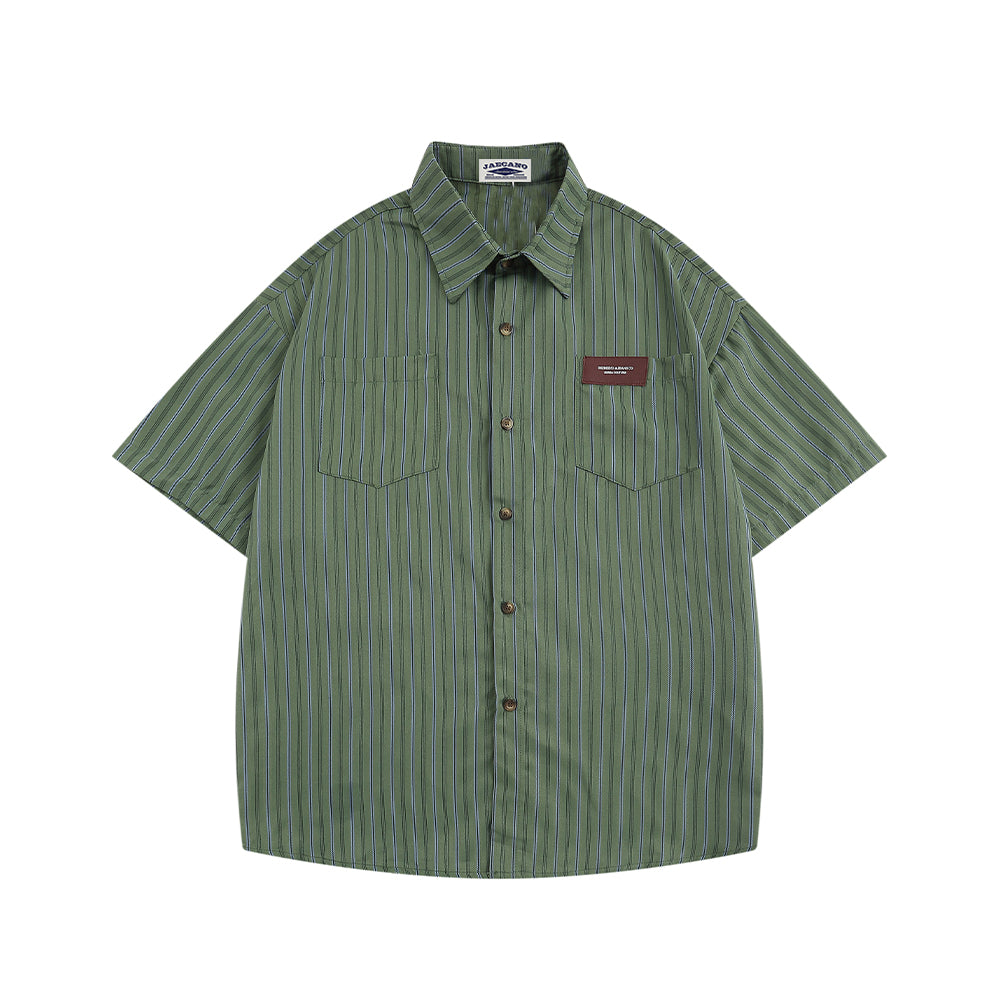 American simple striped shirt