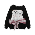 퍼피 오프숄더 긴팔 스웨트셔츠(여성용)