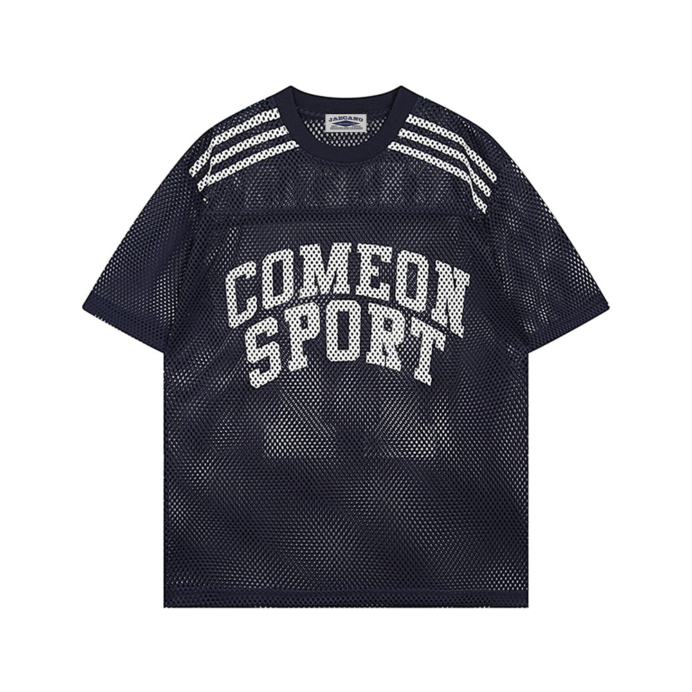 레터 프린트 반팔