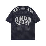 레터 프린트 반팔