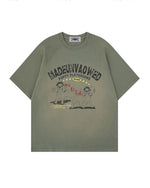 빈티지 라운드넥 반팔 티셔츠