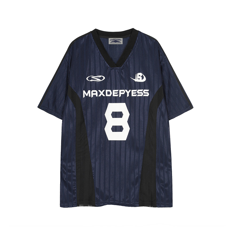 레트로 콘트라스트 반소매