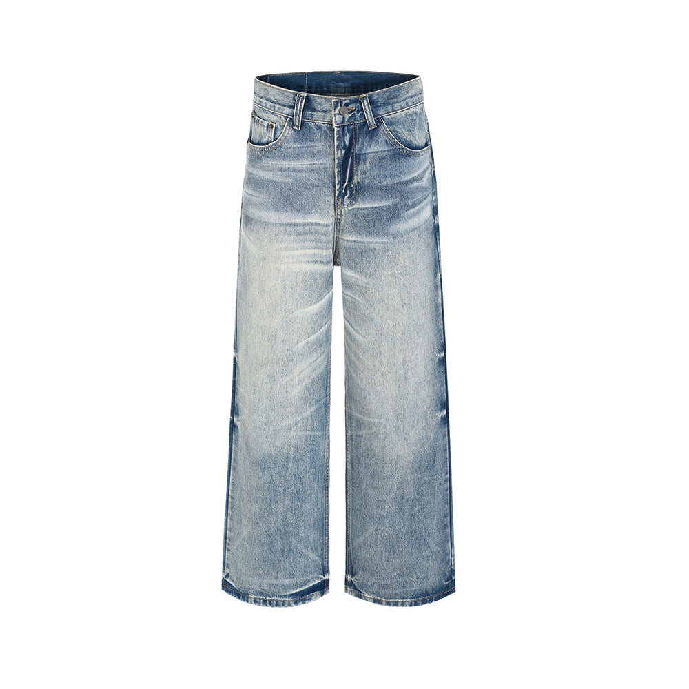 Retro casual straight leg jeans