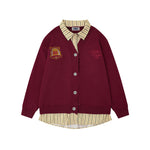 Faux two-piece knitwear