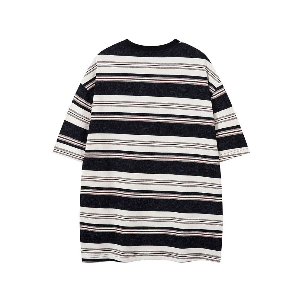 레트로 스트라이프 반팔