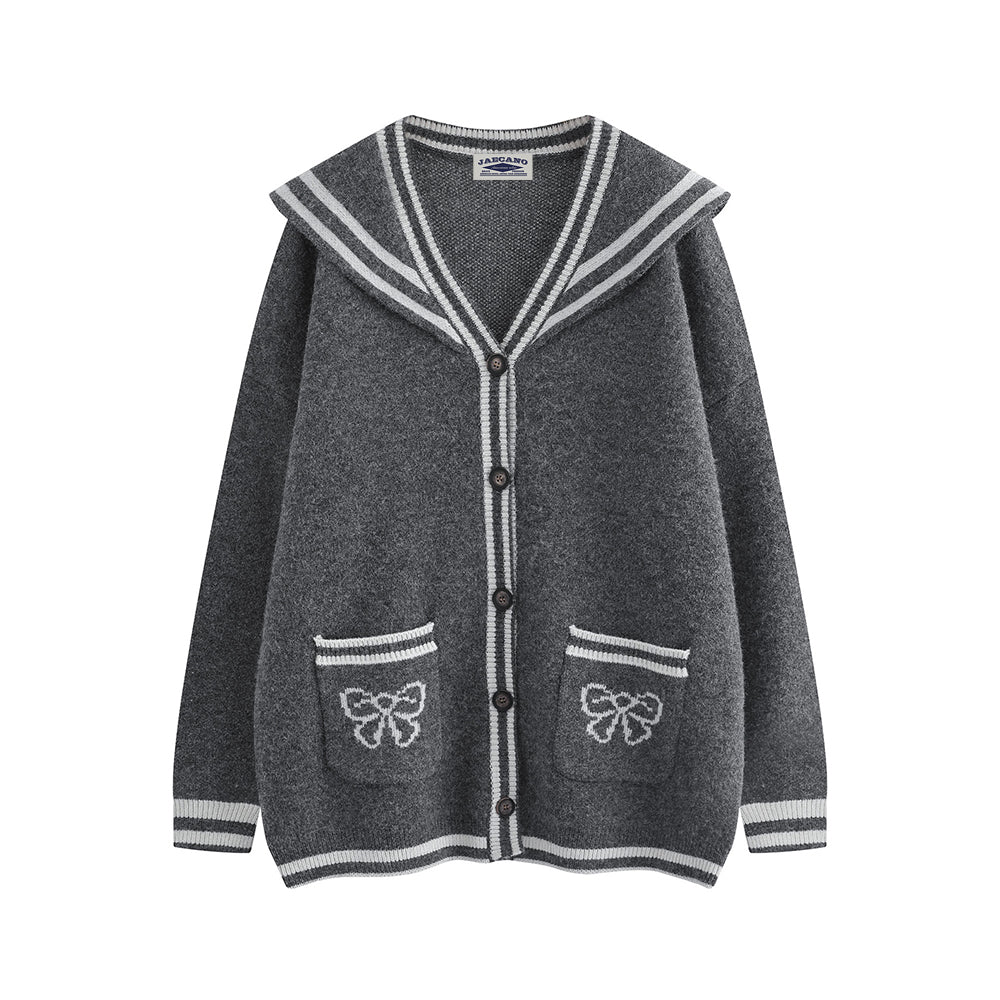 復古拼色針織毛衣