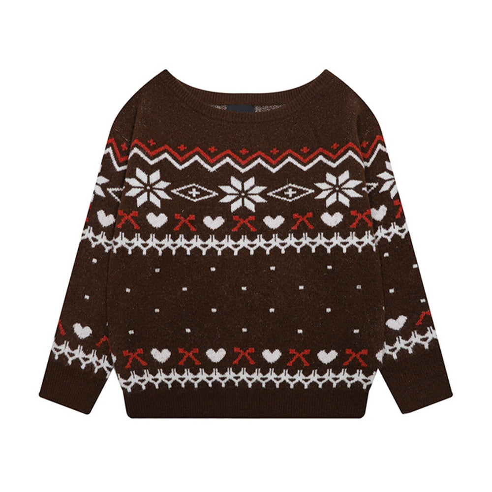 오프숄더 긴팔 스웨터(여성용)