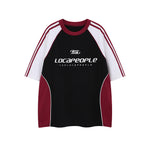 Retro patchwork short sleeves