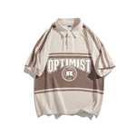 American retro letter print short sleeves