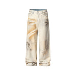 復古寬鬆牛仔長褲