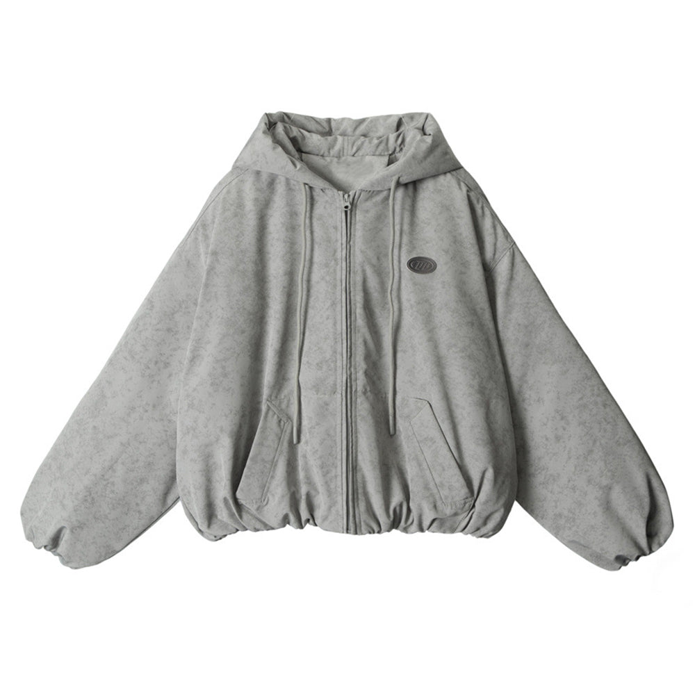 디스트레스드 후드 재킷