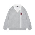 假兩件學院風衛衣