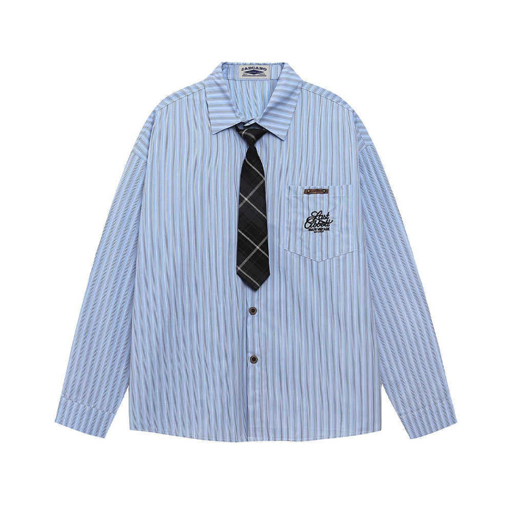 vintage striped long sleeve shirt