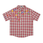 vintage plaid short sleeve shirt