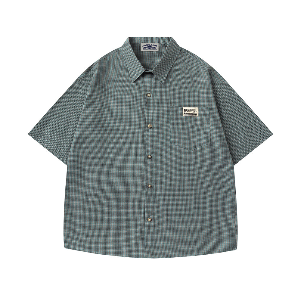 Vintage pocket short-sleeved shirt