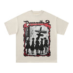 레트로 프린트 반소매