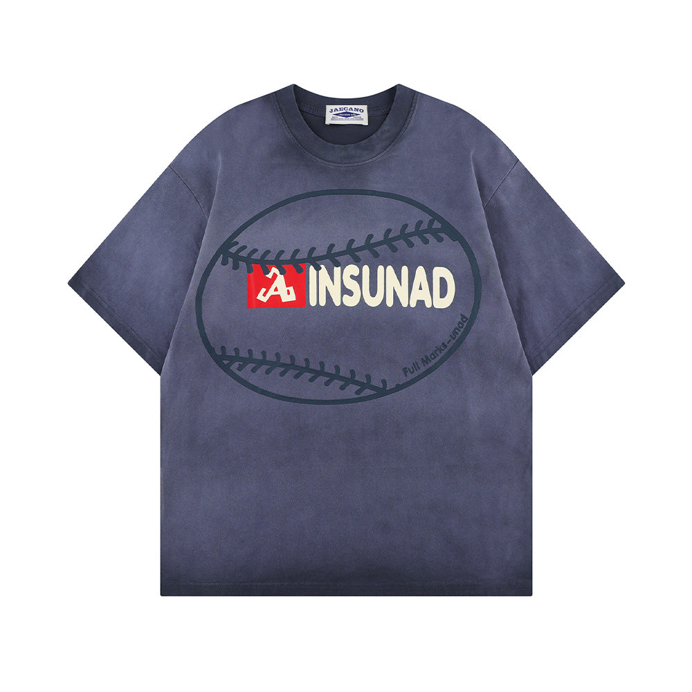 레트로 스프레이 페인트 반팔