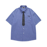 vintage plaid short sleeve shirt