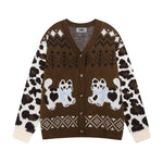 復古趣味小貓咪毛衣