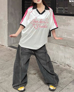 Retro sports short sleeves