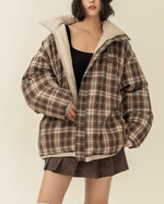 Retro reversible cotton jacket