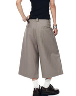 休閑直筒七分褲