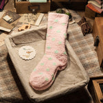 레트로 편안한 두꺼운 수면 양말