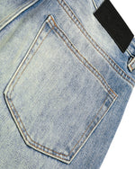 Retro washed denim jeans