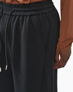 Solid color casual straight leg pants