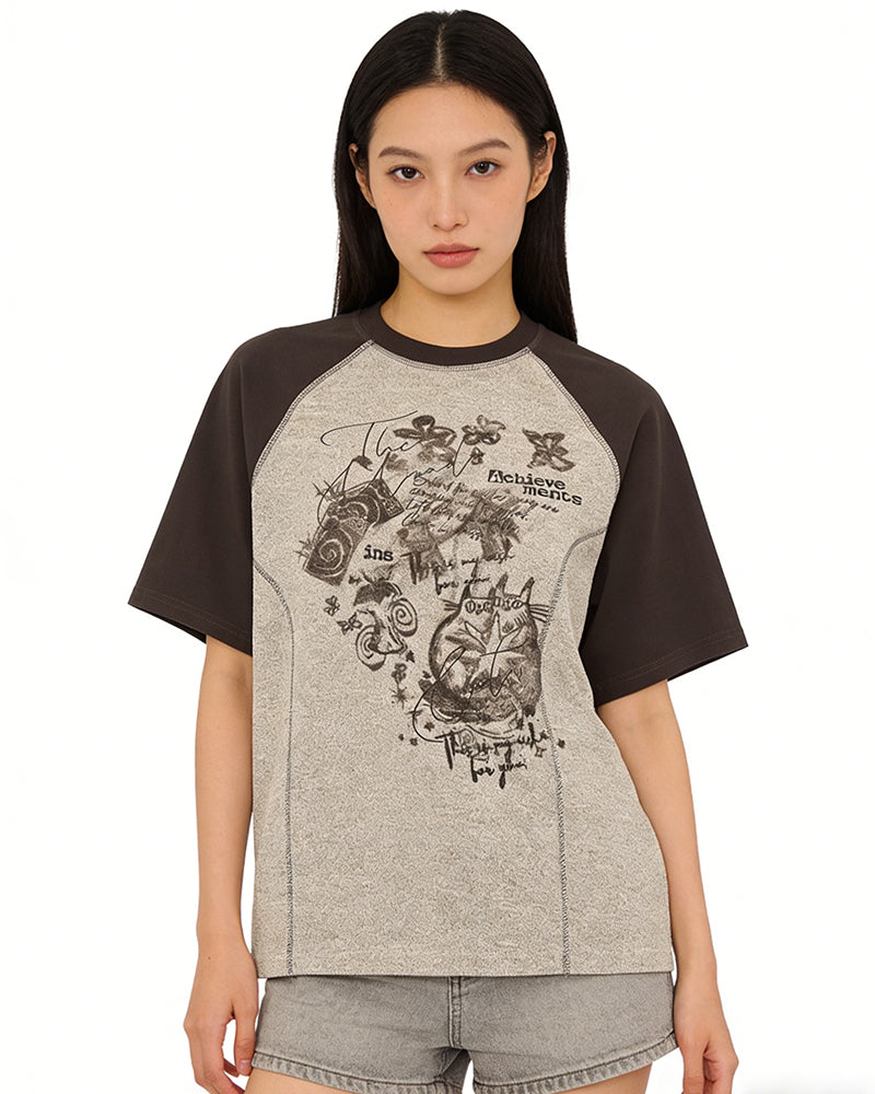 復古休閑百搭短袖