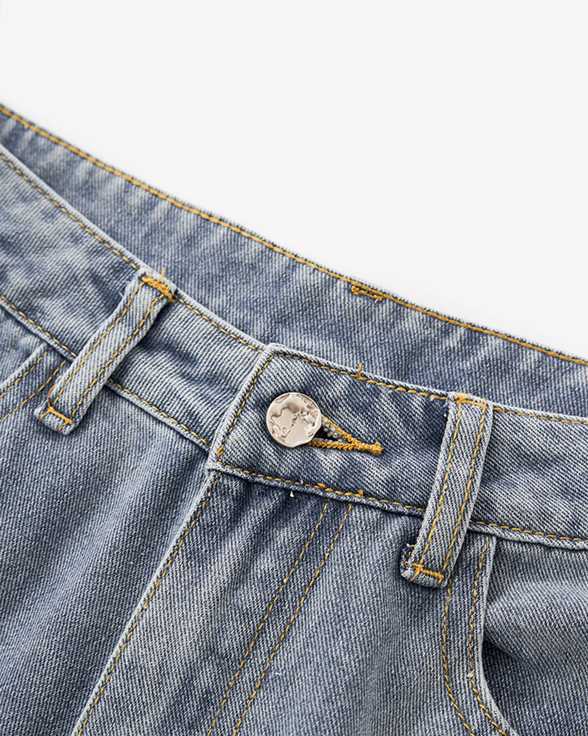 Structured Washed Capri Pants