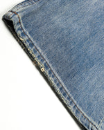 Retro washed denim jeans