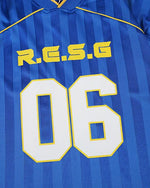 v領運動條紋短袖