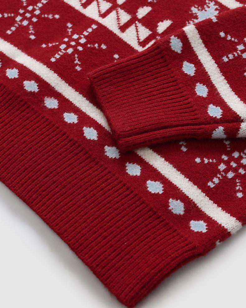 vintage knitted crew neck sweater