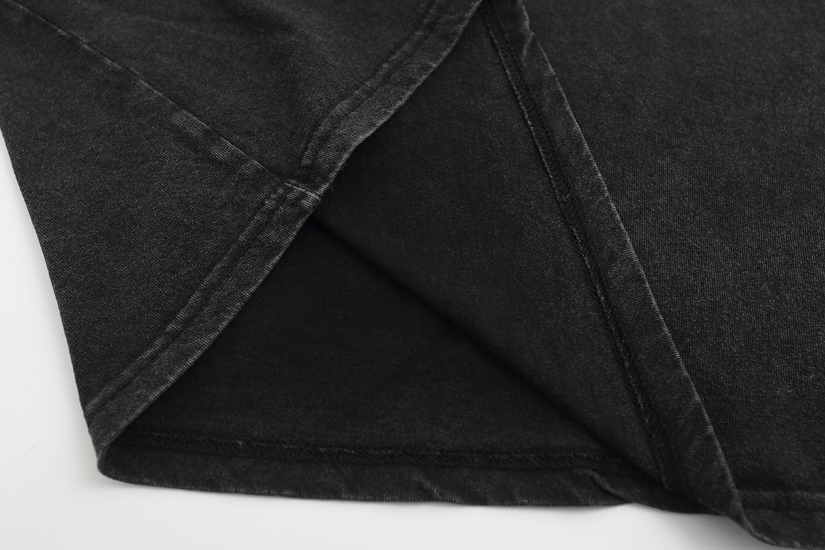 아메리칸 레트로 꽃무늬 반소매