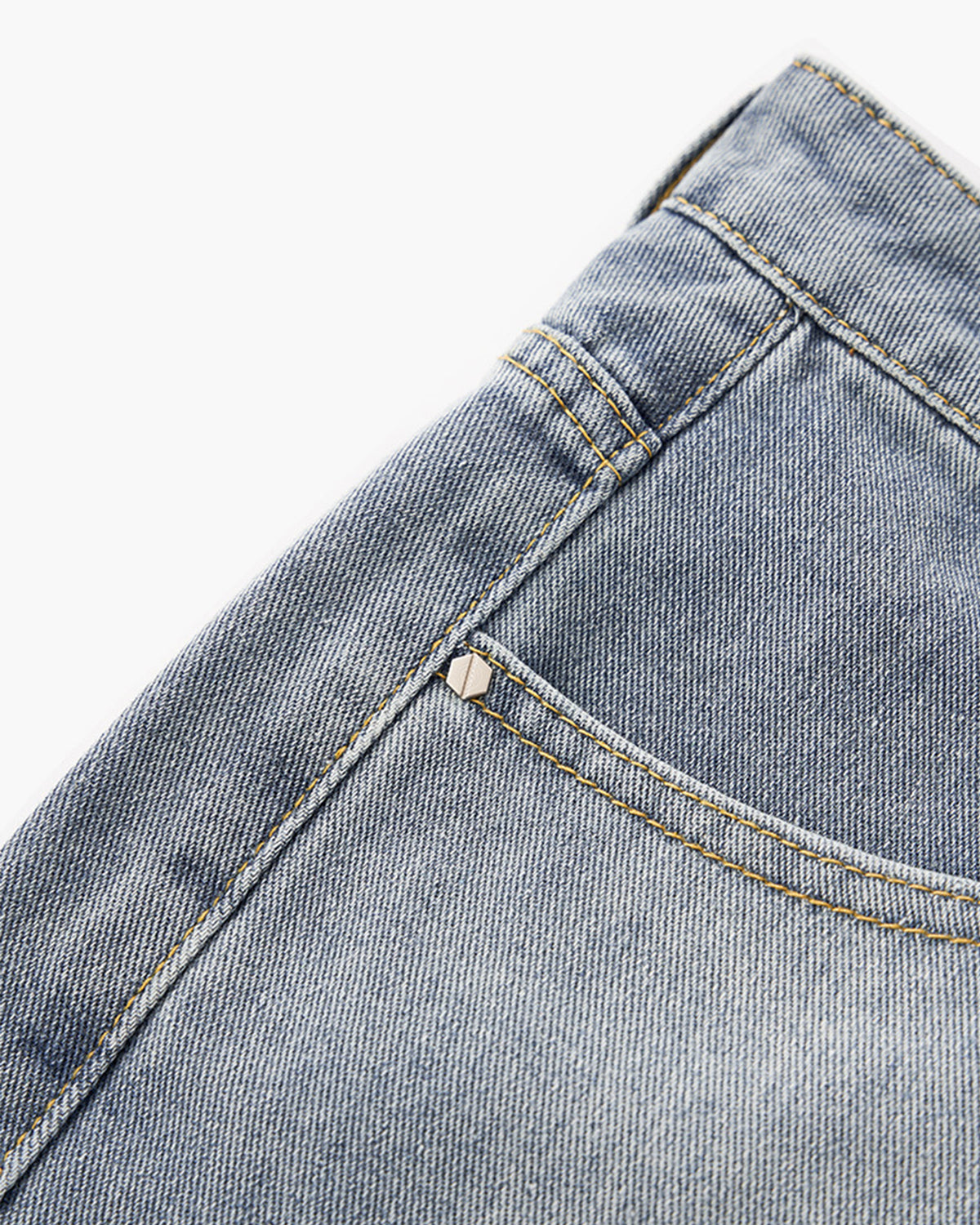 Structured Washed Capri Pants