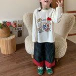 Cute knitted top and pants set