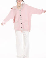 復古拼色針織毛衣