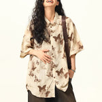 Retro all-over butterfly shirt