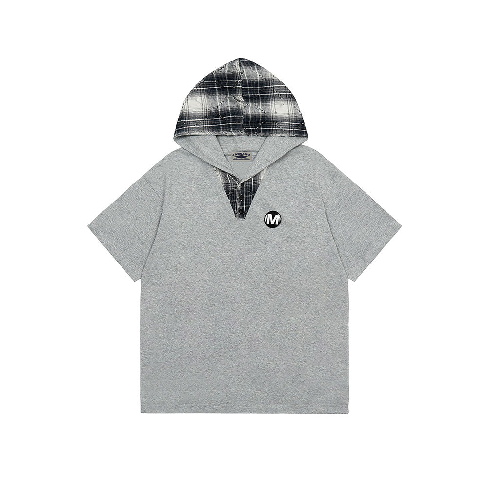 레트로 후드 반팔