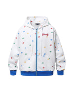 Colorful star hooded jacket
