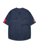 レトロな野球半袖シャツ
