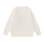 圓領小熊愛心針織衫